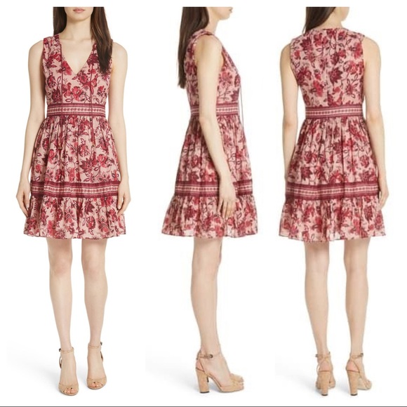kate spade paisley blossom midi dress